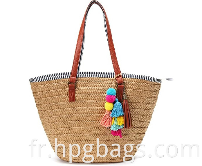 Straw Beach Bag